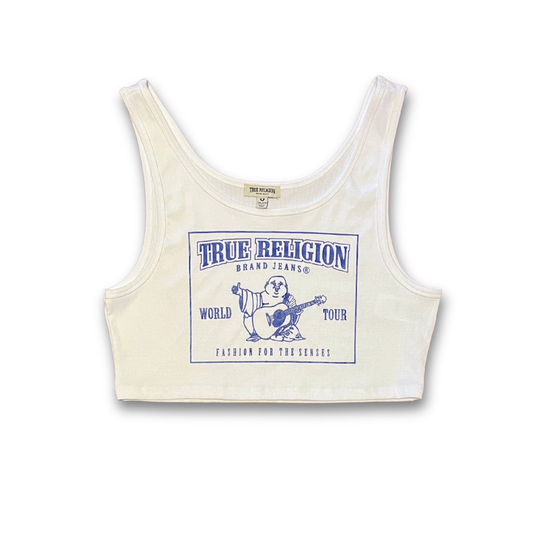 True Religion's Iconic Buddha Crop Tank (XXL)