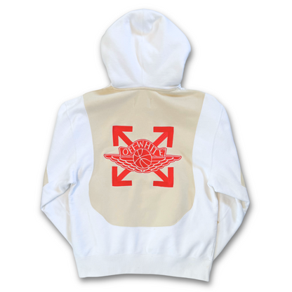 OFF-WHITE X JORDAN PANEL HOODIE (M)