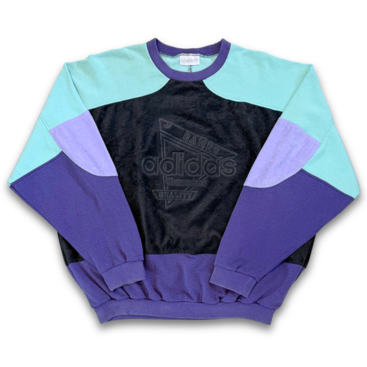90'S Adidas Equipment - Made In France Crewneck (XL)