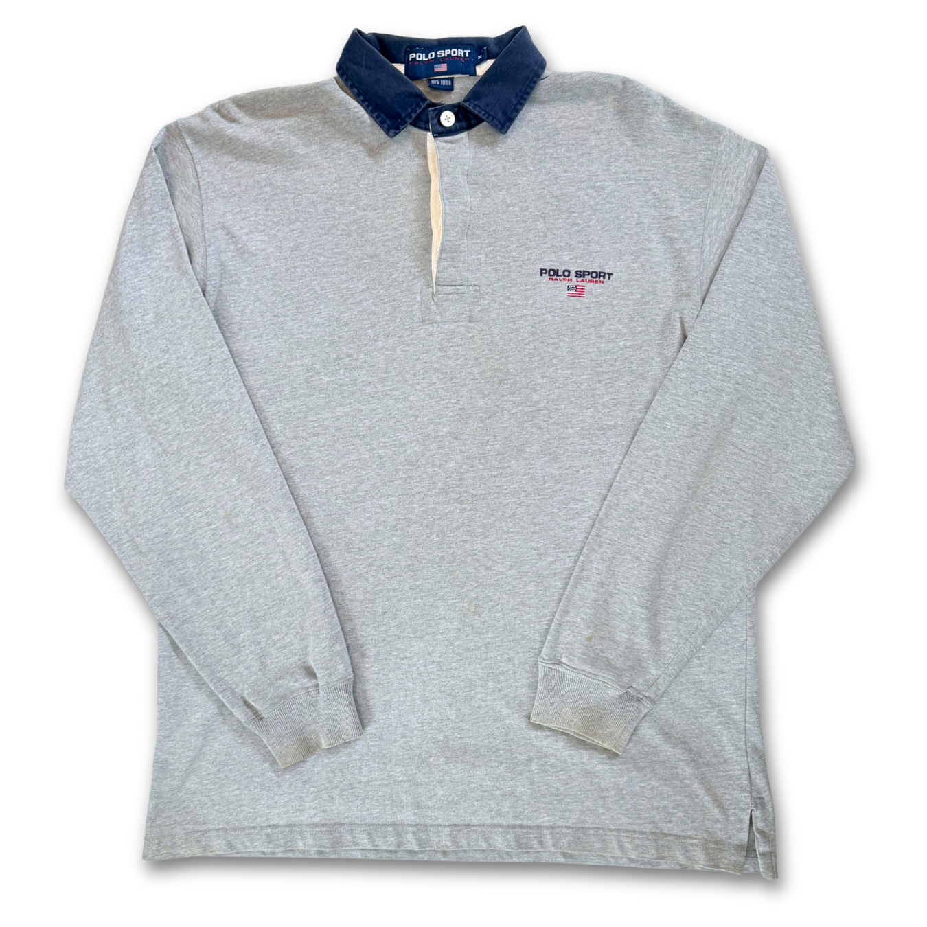 90'S POLO SPORT RALPH LAUREN LONG SLEEVE POLO (L)