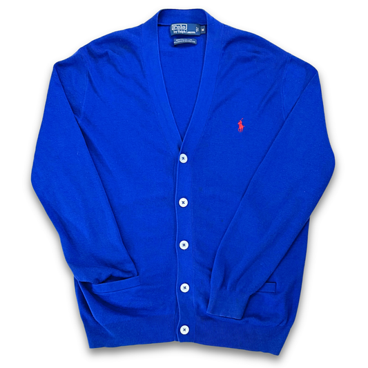 POLO RALPH LAUREN COTTON KNIT CARDIGAN (M)