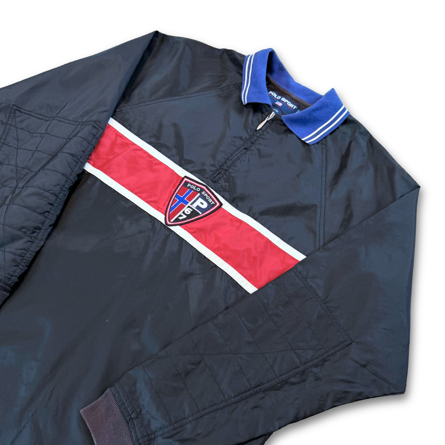 RALPH LAUREN POLO SPORT 'P67' CREST QUATER ZIP JACKET (L)