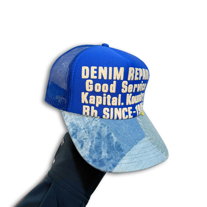 Kapital Denim Reconstruction Trucker Cap 'Blue'