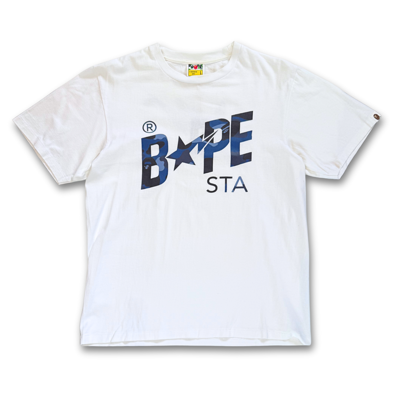 BAPE Color Camo Bape Sta Logo Tee (L)