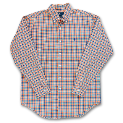 POLO RALPH LAUREN CHECK BUTTON UP (L)