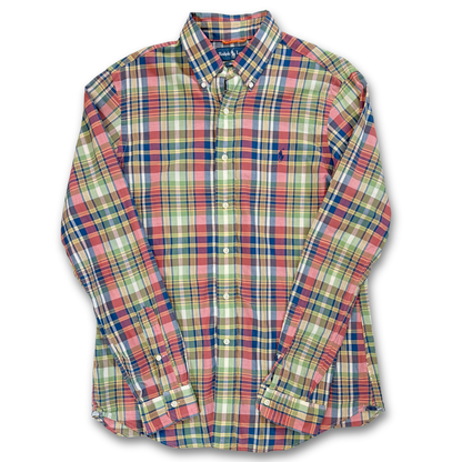 POLO RALPH ALUREN CHECK BUTTON UP (M)