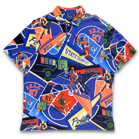 Polo Ralph Lauren Basketball-Print Polo (XL)