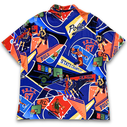 Polo Ralph Lauren Basketball-Print Polo (XL)