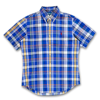 POLO RALPH LAUREN SHORT SLEEVE BUTTON UP SHIRT (M)