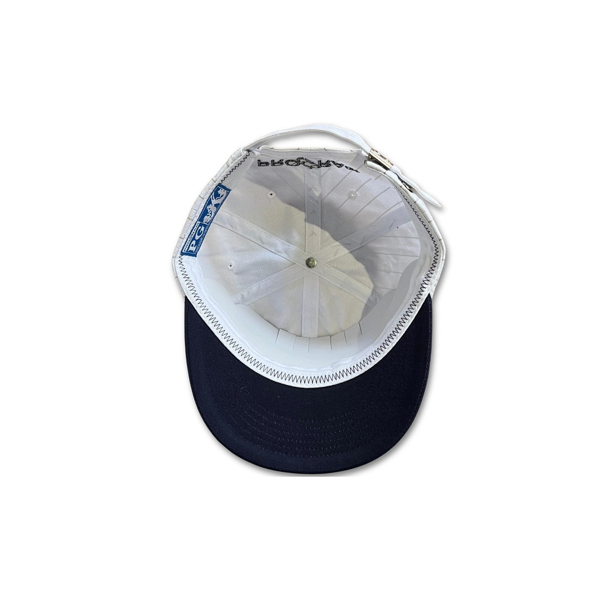 PG Base Hat - White Pin Stripe / Navy