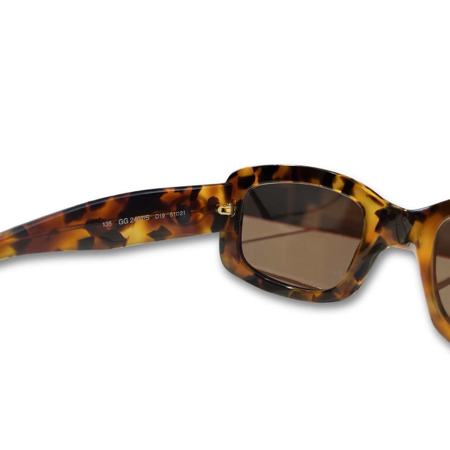 Gucci 'Tortoise Shell Square' Sunglasses GG 2407/S