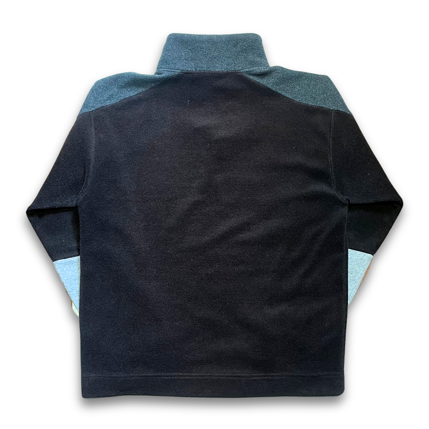 Yves Saint Laurent colour blocked quarter-zip fleece pullover (M/L)