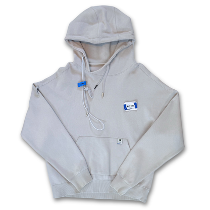 ADER Error Grey Rivet Label Hoodie (A1/M)