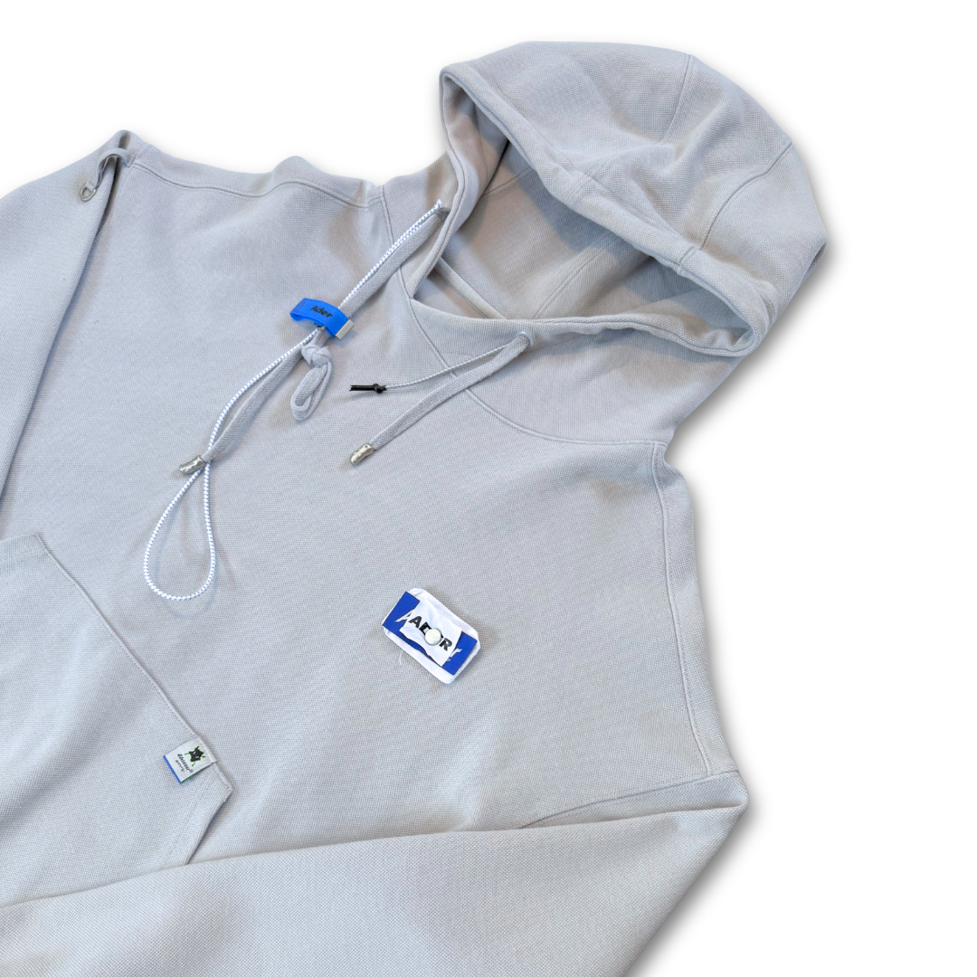 ADER Error Grey Rivet Label Hoodie (A1/M)