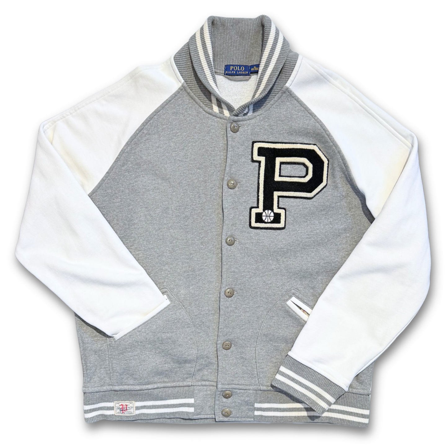 POLO RALPH LAUREN BASEBALL LETTERMAN JACKET (XL)