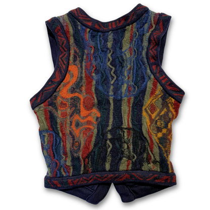 90'S COOGI 3D KNIT WOOL VEST (S)