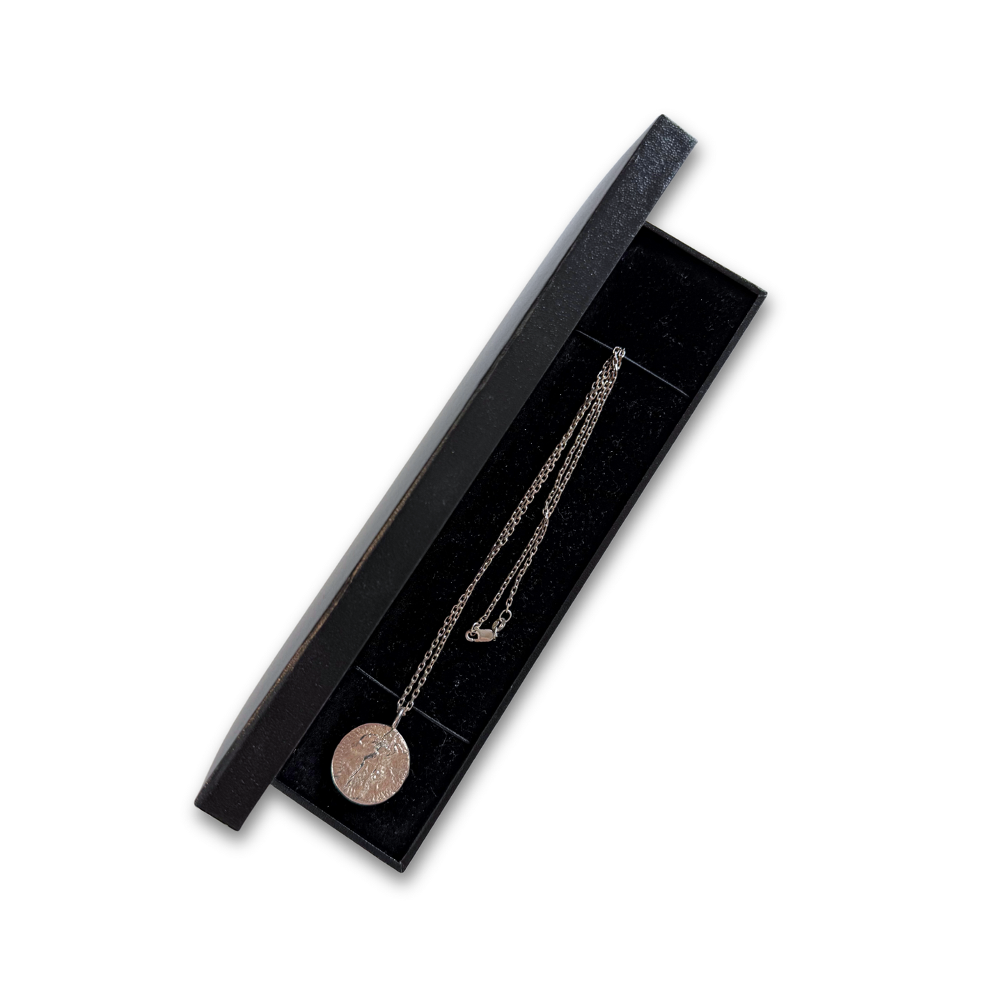 SS925 Greek St Maria Coin Necklace