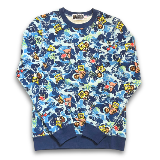 Bape x SpongeBob SquarePants l/s crewneck (XS)