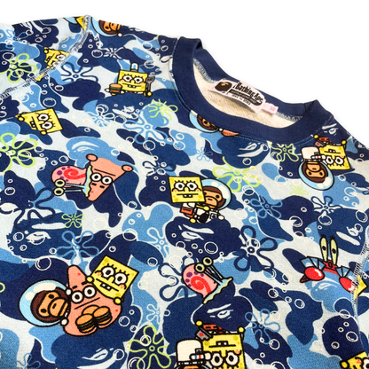 Bape x SpongeBob SquarePants l/s crewneck (XS)
