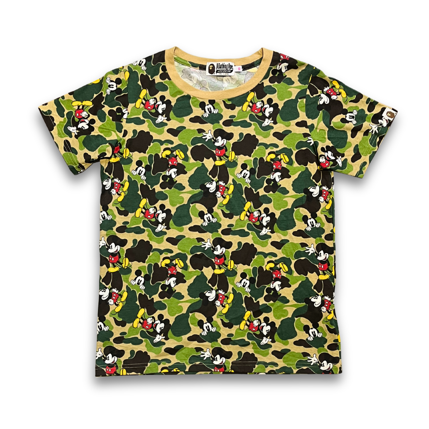 BAPE x Disney Mickey Mouse ABC Camo t-shirt (XS)
