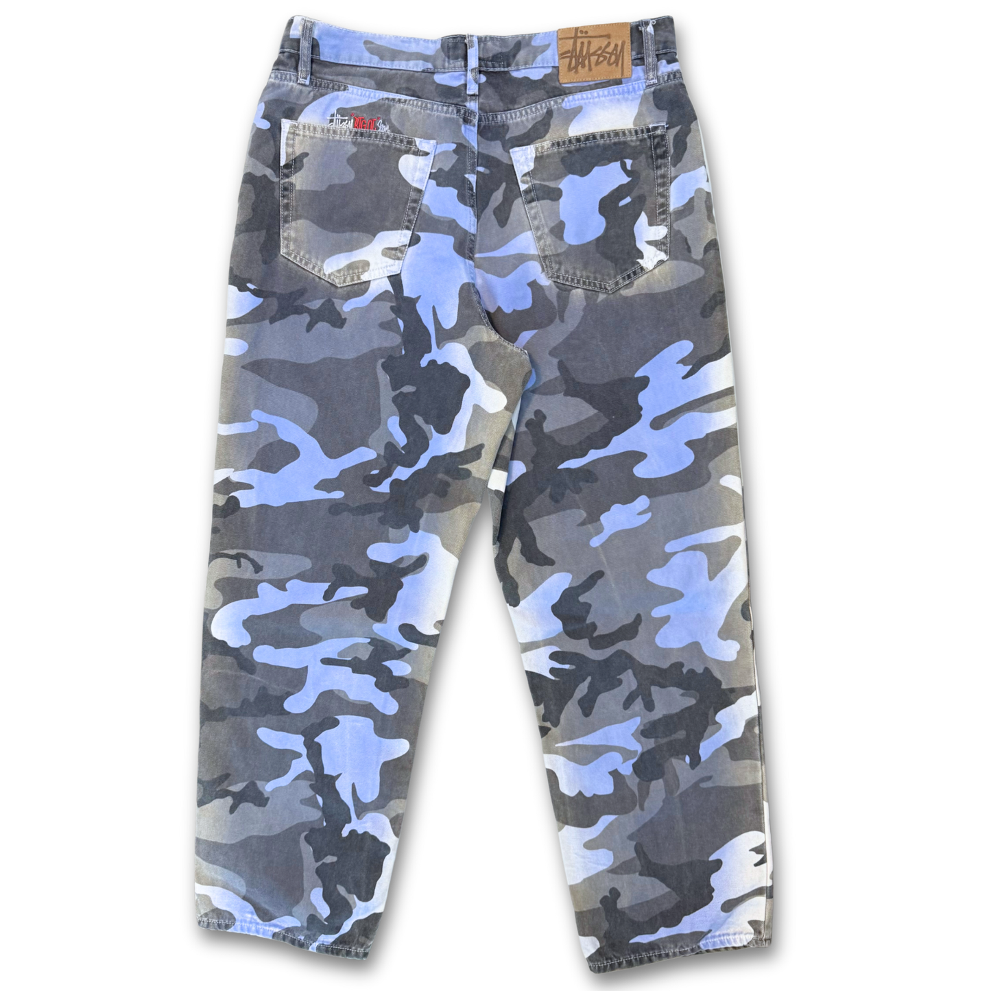 STUSSY "BIG OL" SPRAY CAMO JEANS (32")