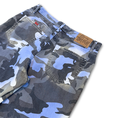 STUSSY "BIG OL" SPRAY CAMO JEANS (32")