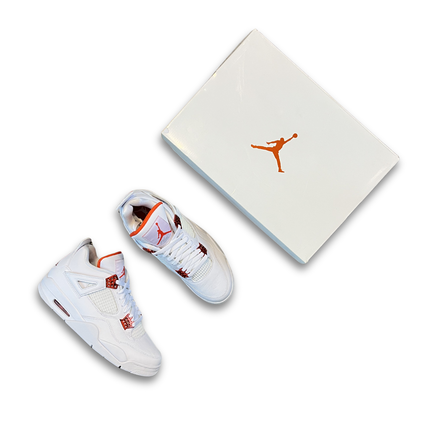 Air Jordan 4 Retro 'Metallic Pack - Orange' (US 9.5)