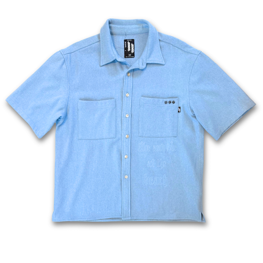 BEACH BRAINS WOOLLEN BUTTON UP (M)