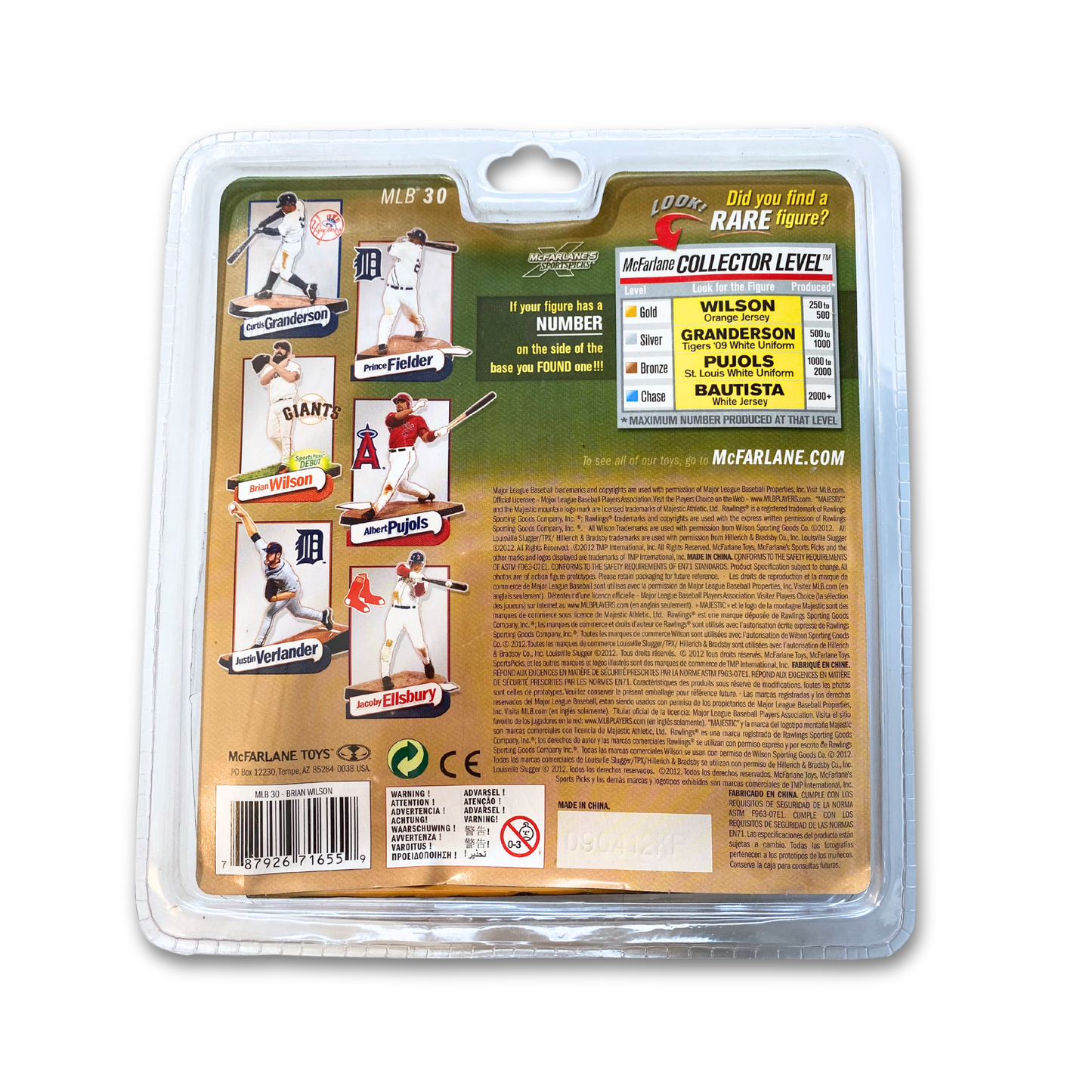 San francisco Giants MLB Brian Wilson   (2012)