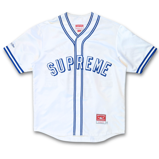 Supreme Mitchell & Ness Satin Baseball Jersey (M)