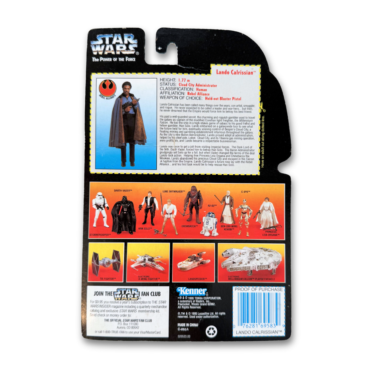 STAR WARS 'LANDO CALRISSIAN' 1995