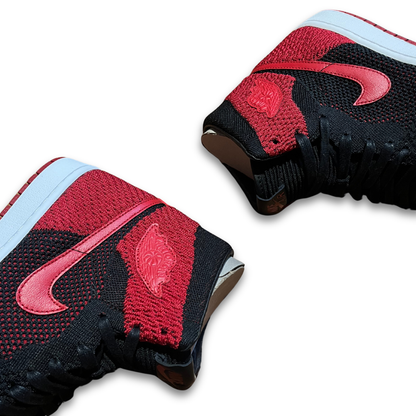 Jordan 1 Retro High Flyknit 'Bred' (US 10)