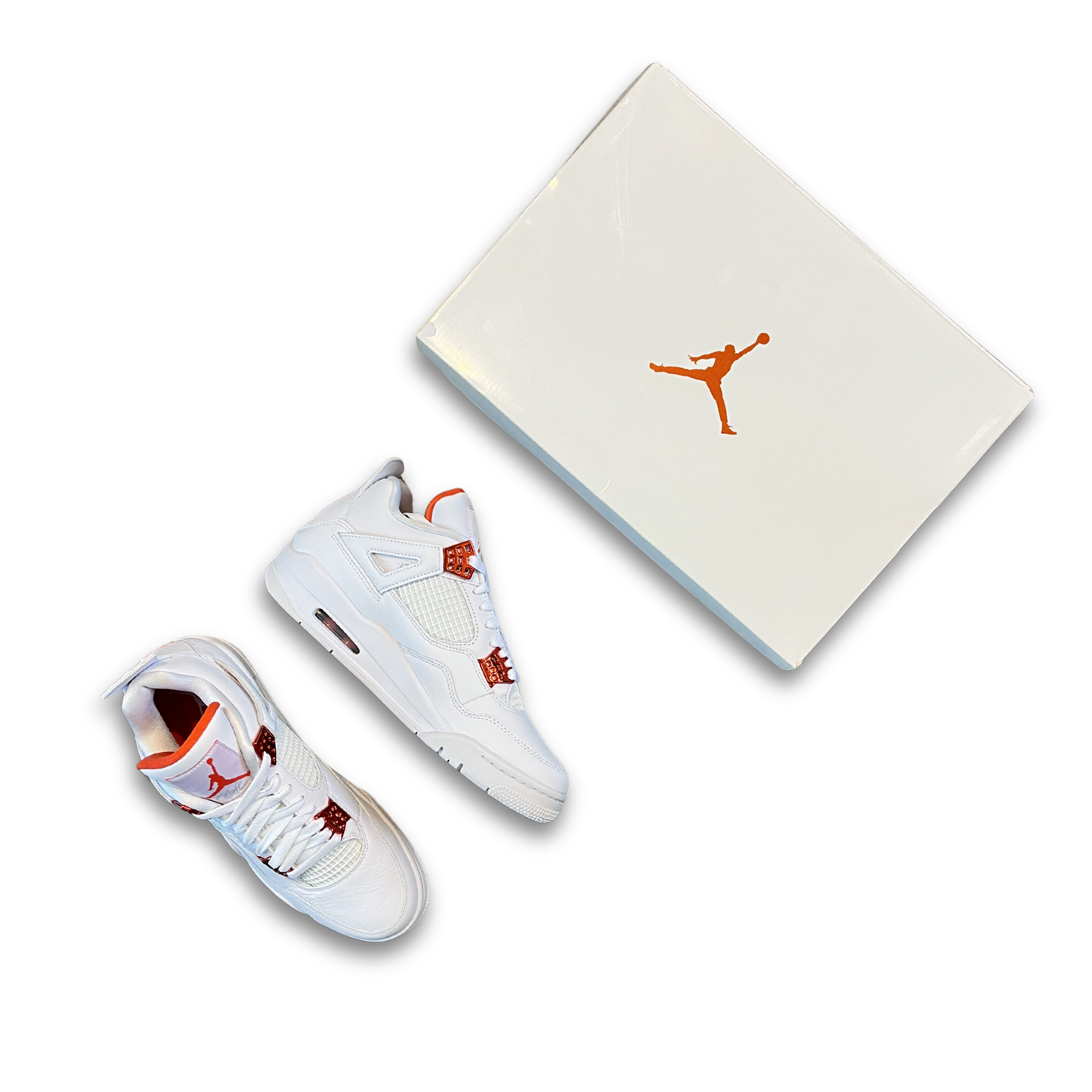 Air Jordan 4 Retro 'Metallic Pack - Orange' (US 9.5)