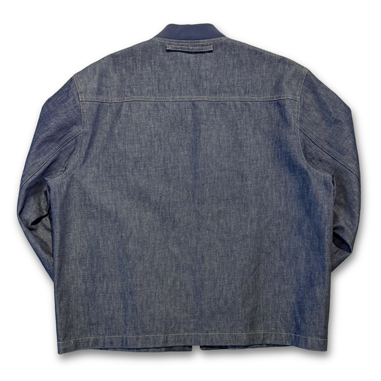 2003 Prada Luna Rossa Gore-Tex Denim Bomber Jacket (XL+)