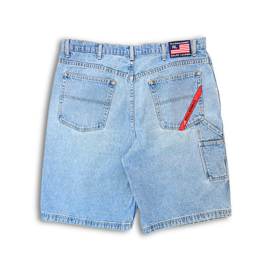 90's Polo Ralph Lauren Utility Denim Shorts (40")