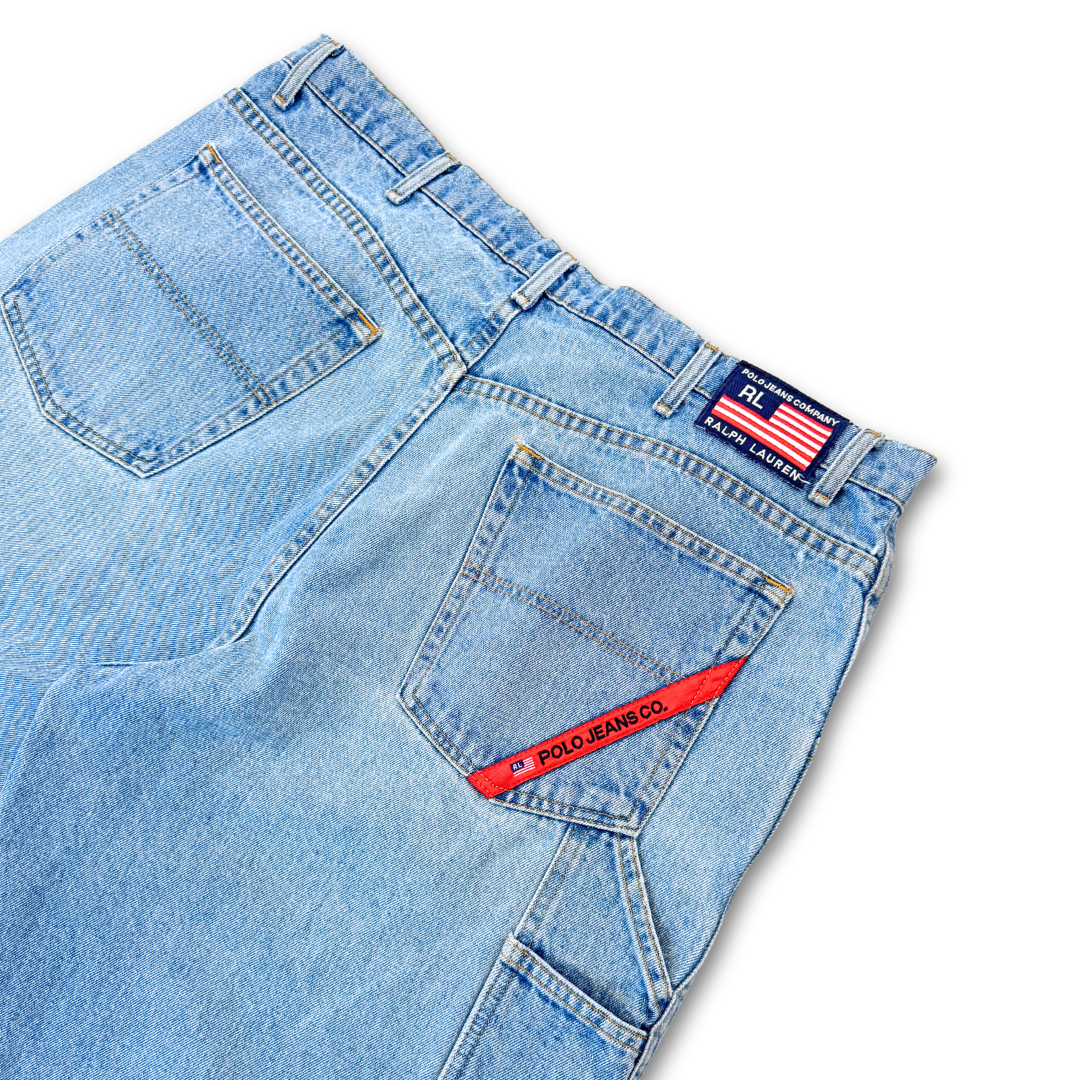 90's Polo Ralph Lauren Utility Denim Shorts (40")
