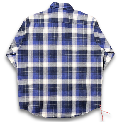 BEAMS Japan Ventilation Indigo Check Shirt (S)