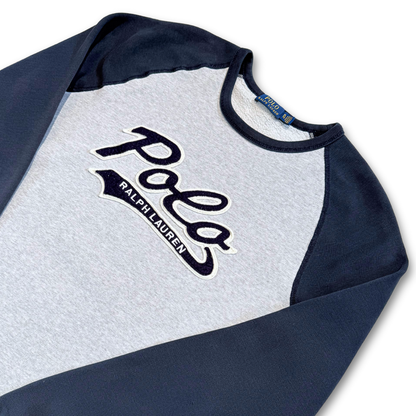POLO RALPH LAUREN SCRIPT RAGLAN CREWNECK (XL)
