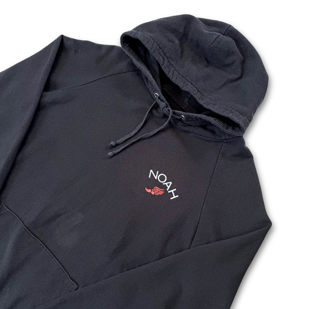 Noah NYC Black Winged Foot Hoodie (M)
