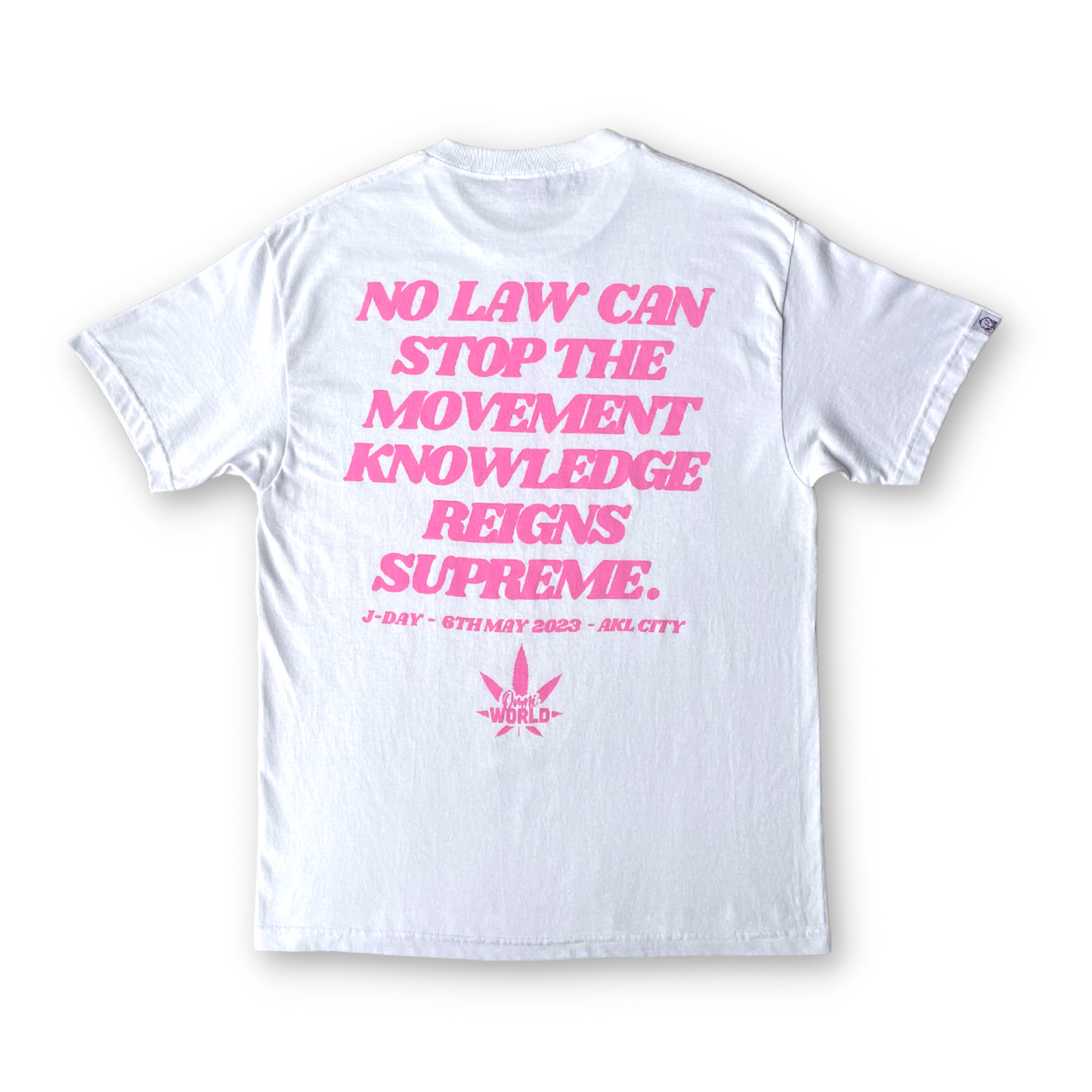 J-DAY EXCLUSIVE TEE - WHITE & PINK