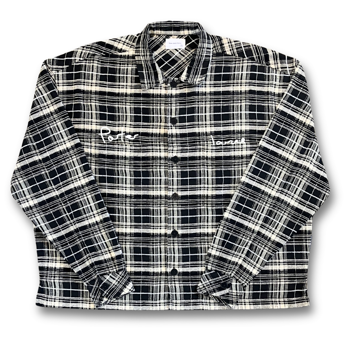 Porter James Boxed flannel button up shirt (M)