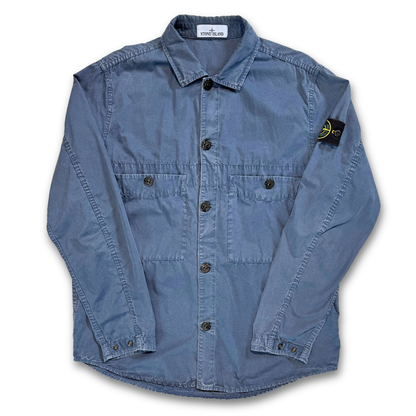 Stone Island Two Pocket Over-shirt "AVIO BLUE" (M)