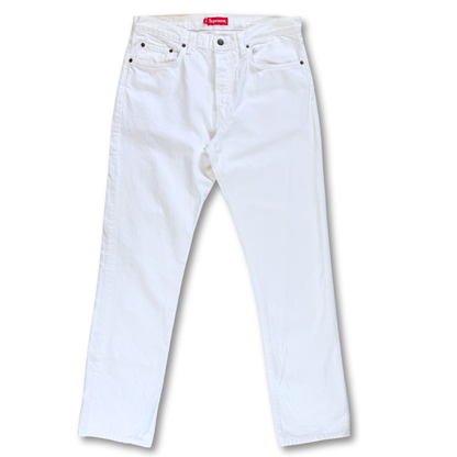 Supreme White Slim Jeans (33")