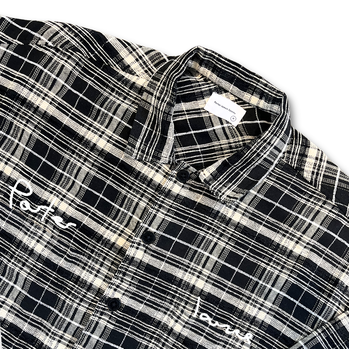 Porter James Boxed flannel button up shirt (M)