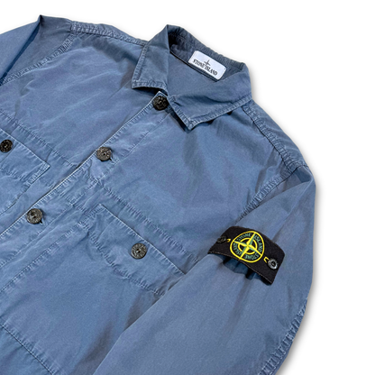Stone Island Two Pocket Over-shirt "AVIO BLUE" (M)