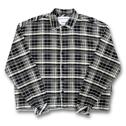 Porter James Sport white stitch button up (M)
