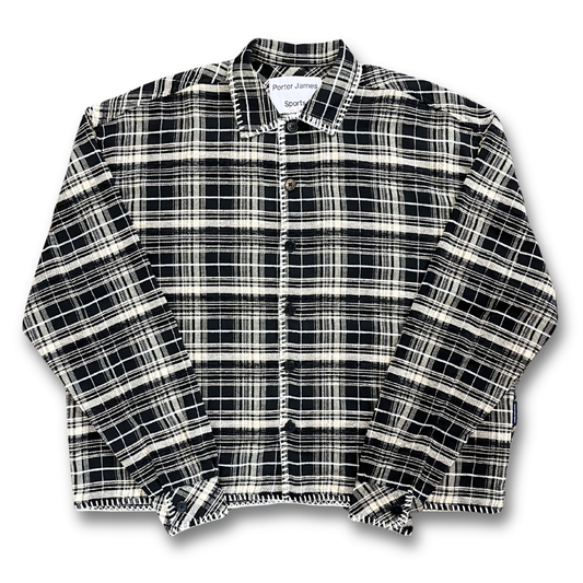 Porter James Sport white stitch button up (M)