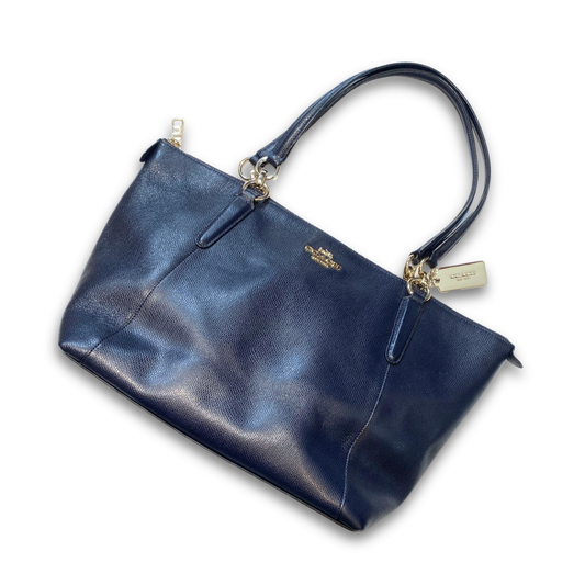 COACH AVA TOTE BAG IN NAVY