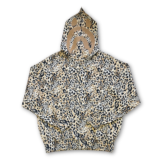 BAPE Wild Leopard Pattern Shark Full Zip Hoodie (M)