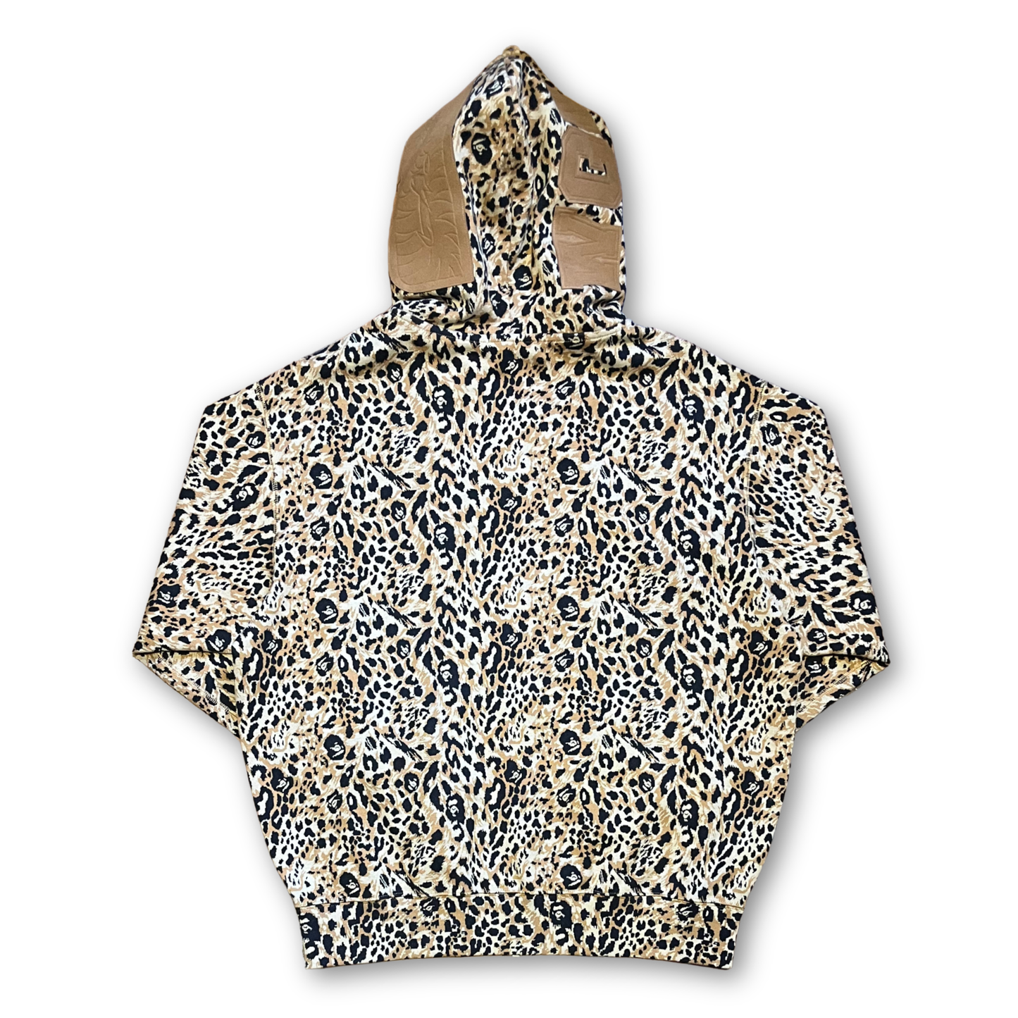 BAPE Wild Leopard Pattern Shark Full Zip Hoodie (M)